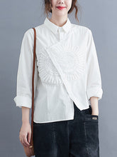 Irregular Loose Solid Color Shirt